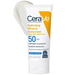CeraVe Hydrating Mineral Sunscreen Face SPF 50 - 75 ml