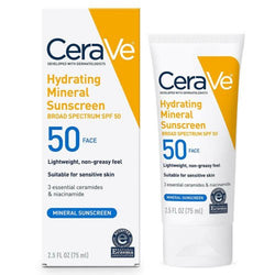 CeraVe Hydrating Mineral Sunscreen Face SPF 50 - 75 ml